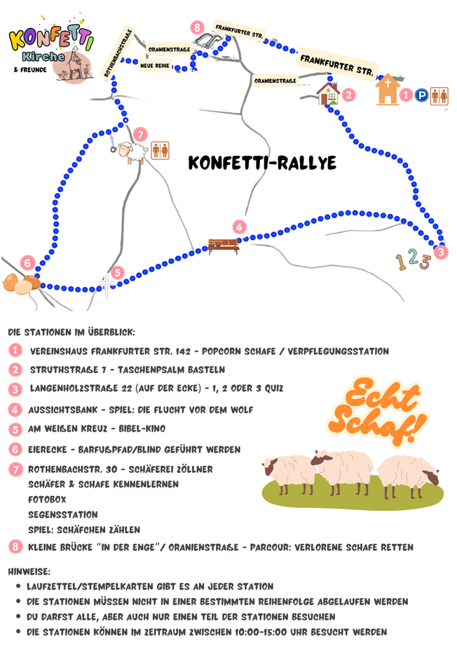 Konfetti-Tag mit Konfettirallye "Echt Schaf!"