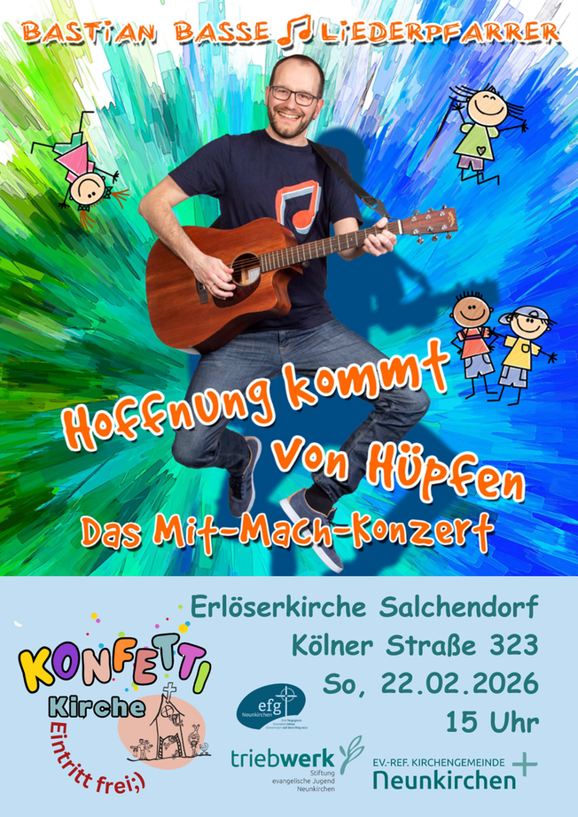 Kinder-Mitmach-Konzert mit Liederpfarrer Bastian Basse