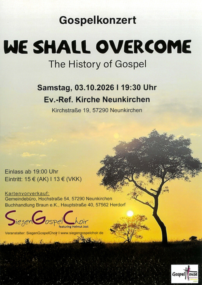 We shall overcome | Konzert mit dem Siegen Gospel Choir