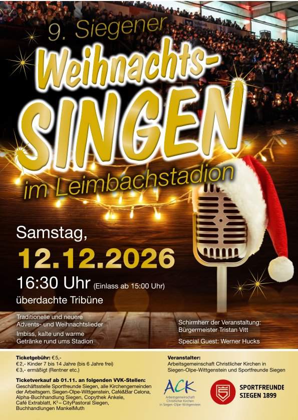 9. Weihnachtssingen im Leimbachstadion